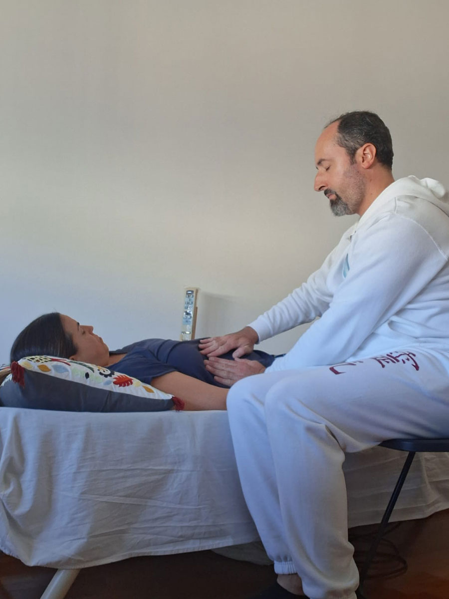 Una sessione di Reiki